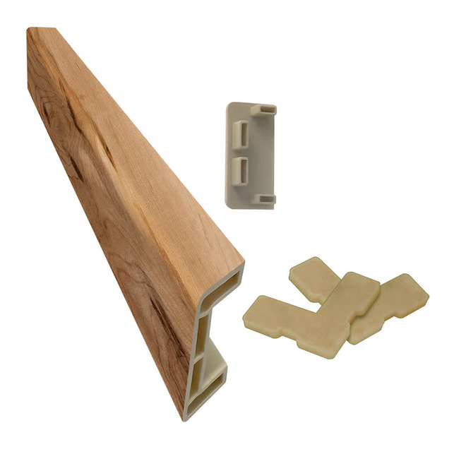 DURASTAIR Spare Side Vinyle 1,7 W x 15-in L Rustic Maple Stair Nosing