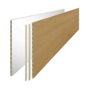 Contre-marche réversible DURASTAIR en vinyle 48 L. x 7,1 po l. en chêne naturel