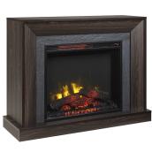 Electric Fireplace with Mantle - 5100 BTU - 1500W - Walnut