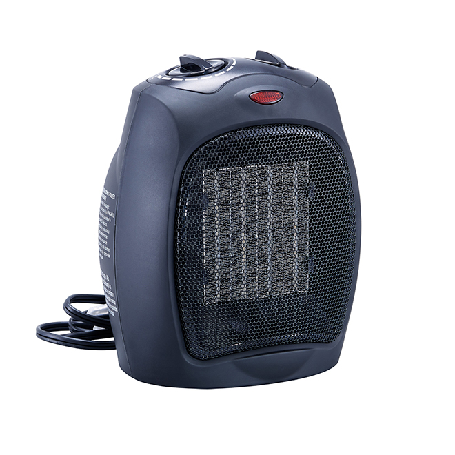 Portable Electric Heater - 5100 BTU - 9.3" - Black
