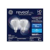 Ampoules de remplacement DEL HD REVEAL de GE BR30 de 65 W pour les appareils d'éclairage d'intérieur (paquet de 6)