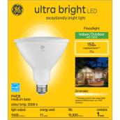 GE Ultra Bright Warm White 150W Replacement LED Outdoor Floodlight PAR38 Light Bulb (1-Pack)