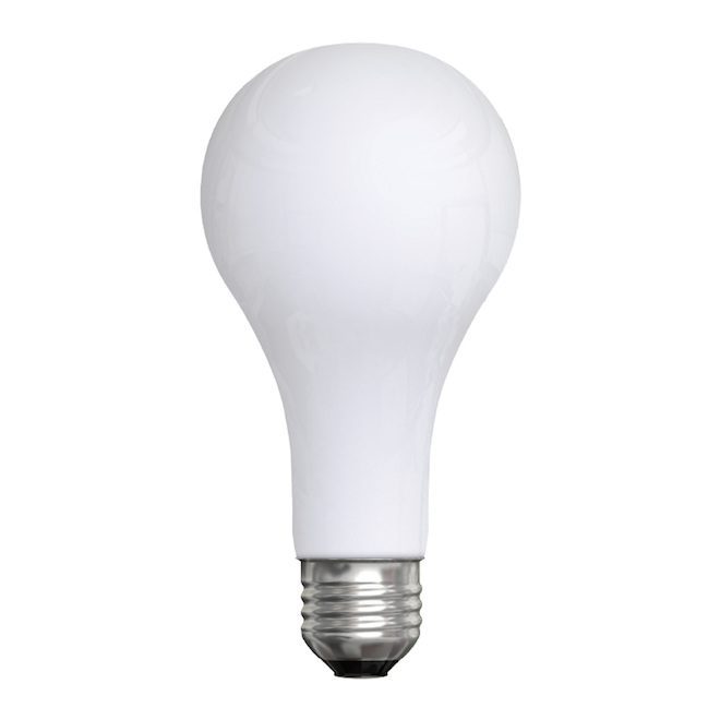 Ampoules incandescentes blanc doux à intensité réglable 50/100/150W A21 de GE, paquet de 2