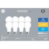 GE Soft White 60W Replacement LED General Purpose A19 Bulbs - Medium Base (8-Pack)