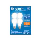 Ampoules de remplacement DEL lumière du jour REFRESH de GE A19 de 40 W, usage général (paquet de 4)