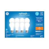 Ampoules de remplacement DEL lumière du jour REFRESH de GE A19 de 40 W, usage général (paquet de 8)