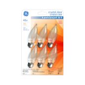 GE Soft White 40W Incandescent Bent Tip Decorative CAM Light Bulb (6-Pack)