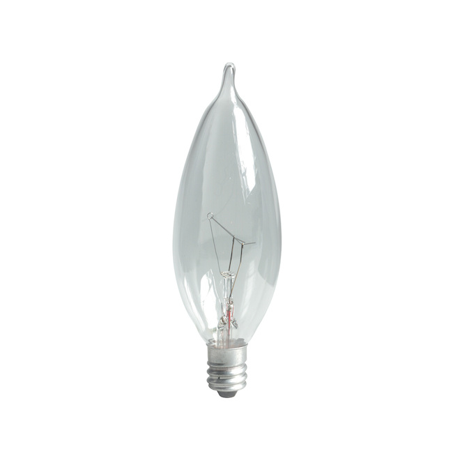 GE Soft White 10W Incandescent Dimmable Bent Tip Candelabra Base CAC Light Bulb (2-Pack)