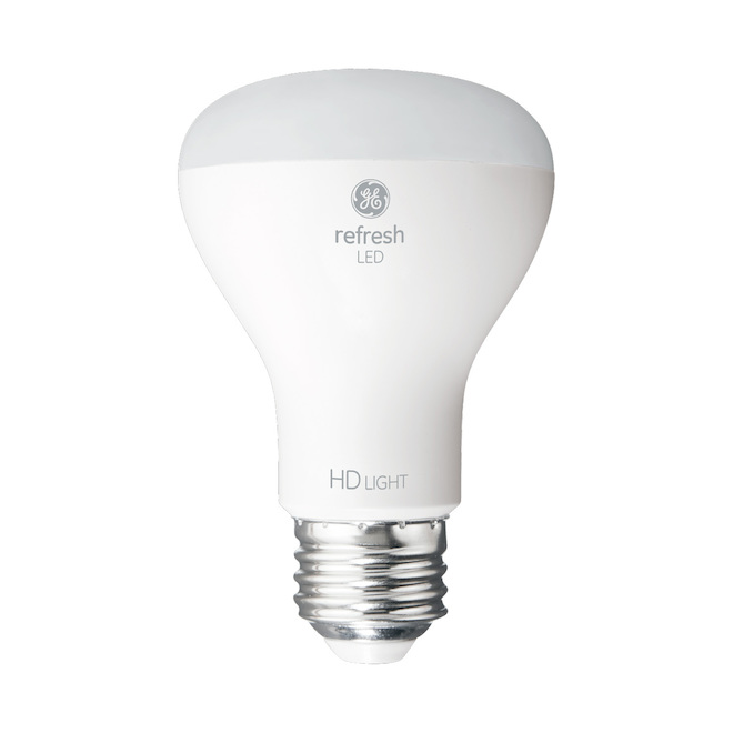 Ampoules de remplacement DEL lumière du jour HD REFRESH de GE R20 45 W, pour appareils d'éclairage d'intérieur (2/pqt)