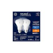 Ampoules de remplacement DEL HD REVEAL de GE R20 de 45 W, pour les appareils d'éclairage intérieur (2/pqt)