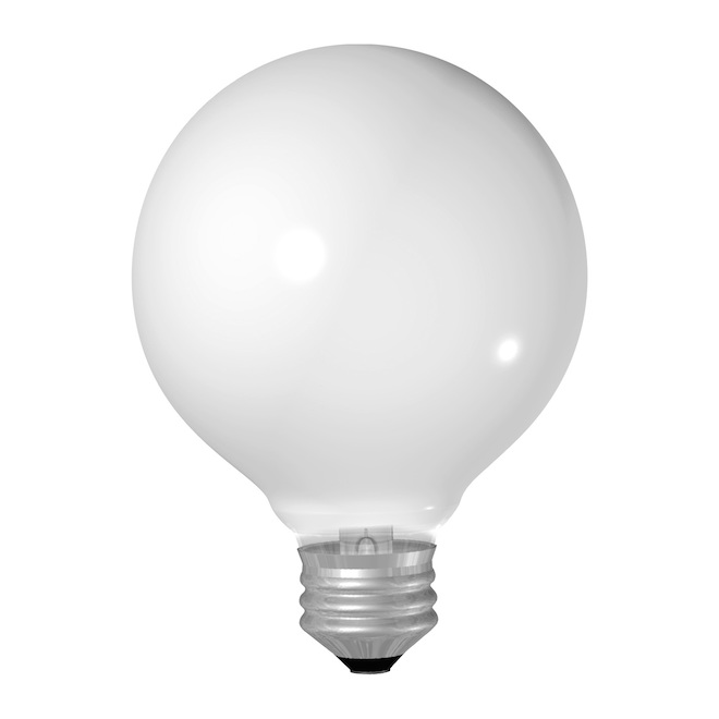 Ampoules incandescentes blanc doux de 40W en forme de globe par GE, paquet de 3