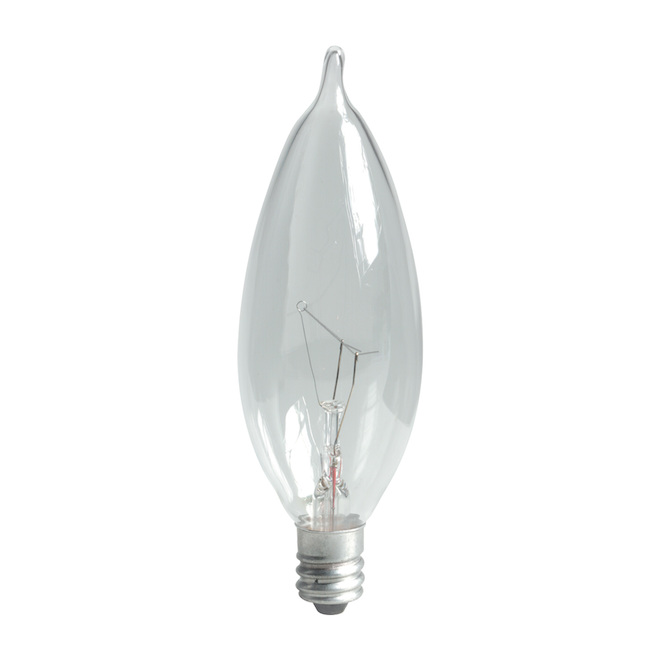 Ampoules incandescentes blanc doux de 60W de GE, culot de type candélabre, paquet de 6