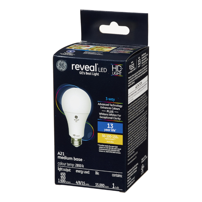 GE LED+ Motion Lamp LED Light Bulbs,General Purpose, A21 Bulb, 12