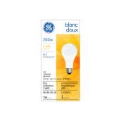 Ampoule incandescente de 200W blanc doux A21 de GE