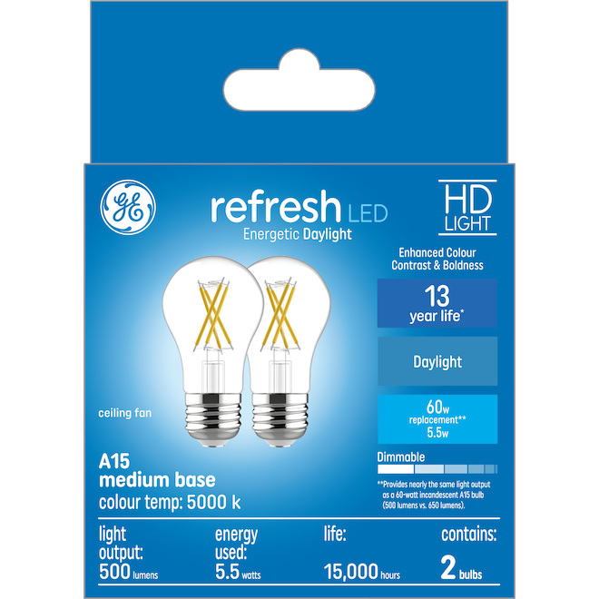Medium Base A15 Light Bulbs, Replacement Bulbs For Ceiling Fan Lights