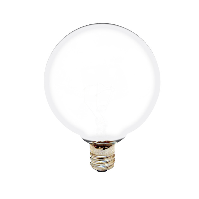 Ampoules incandescentes blanc doux de 40W G16,5 de GE, paquet de 2