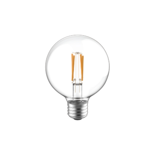 GE Reveal HD+ Colour-Enhancing 60W Replacement LED Decorative Clear Globe Medium Base G25 Bulb (2-Pack)