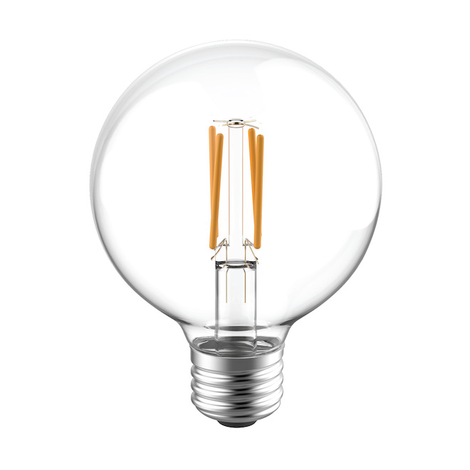 GE Reveal HD+ Colour-Enhancing 40W Replacement LED Clear Decorative Medium Base G25 Globe Bulb (2-Pack)