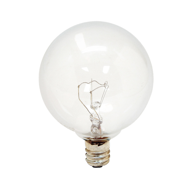 Candelabra Base GE 25 Watt Crystal Clear Decorative Bent Tip Light Bulbs 12 Bulbs 