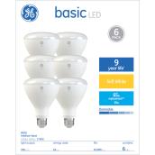 GE Soft White 65W Replacement Basic LED Indoor Floodlight BR30 Light Bulbs (6-Pack)