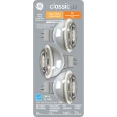 GE Warm White 50W Replacement LED Indoor Floodlight GU5.3 Base MR16 Light Bulb (3-Pack)