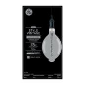 Grande ampoule de remplacement à DEL 25 W décorative fumée de style ancien filament en spirale BT56 (paquet de 1)