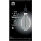 GE Large Vintage 25W Replacement LED Smoke Finish Spiral Filament Decorative BT56 Light Bulb (1-Pack)