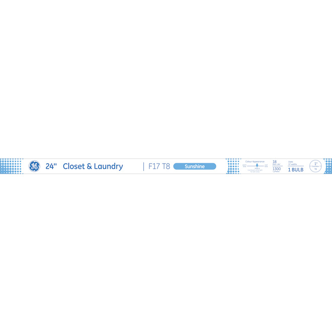 GE 17 W Sunshine G13 Base Type 24-in T8 Closet and Laundry Fluorescent Bulb