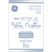 GE Cool White 60 W Fluorescent 96-in Single Pin T12 Light Bulb (2-Pack)