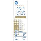 GE Bright White 32 W Plug-in CFL GX24q-3 Base 5.6-in F32TX Light Bulb (1-Pack)