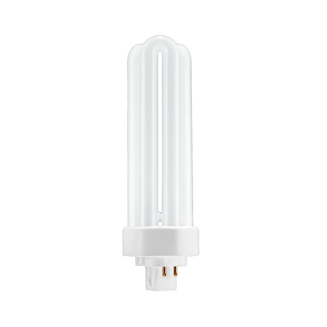 Ampoule enfichable F42TX CFL à base GX24q-4 de 6,4 po par GE, blanc brillant, 42 W