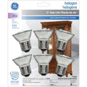 GE Bright White 35 W Halogen Directional Floodlight PAR16 Light Bulb (6-Pack)