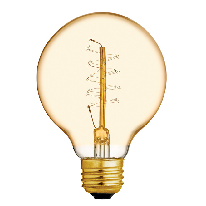 GE Ampoule rétro incandescente G25, 60 W, ambré 93118272 RONA