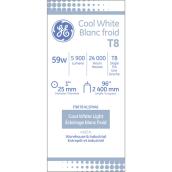 GE Cool White 59 W Fluorescent 96-in Single Pin T8 Light Bulbs - 2/Pk