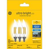 GE Ultra Bright 100-Watt EQ CAC Daylight Dimmable Light Bulb (3-Pack)