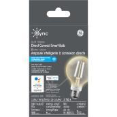 GE Cync 60-Watt EQ G25 Soft White Dimmable LED Light Bulb (1-Pack)