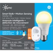 GE Cync 60-Watt EQ A19 Soft White Dimmable LED Light Bulb with Motion Sensor (1-Pack)