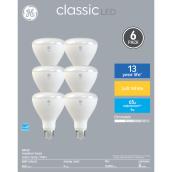 GE Classic 65-Watt EQ BR30 Warm White Dimmable LED Light Bulb (6-Pack)