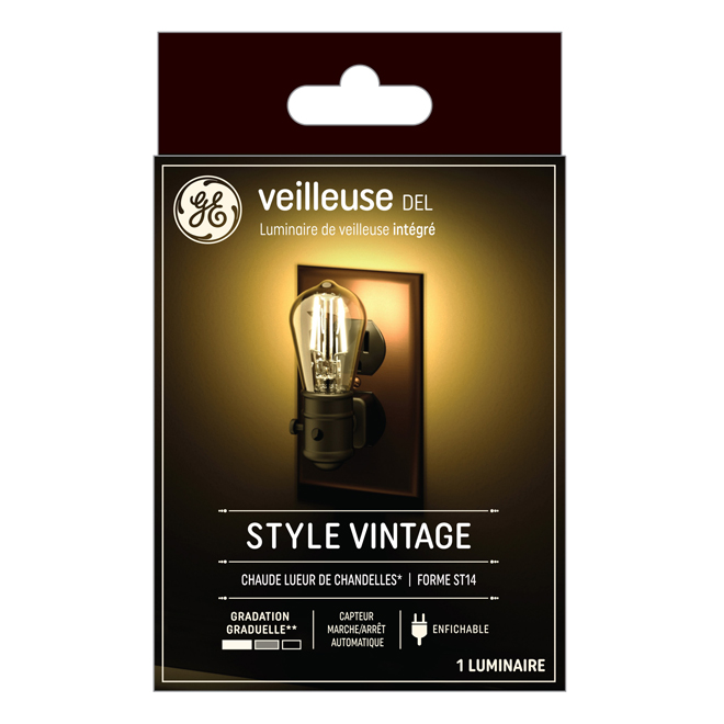 Vieilleuse murale S14 de 5 po brune GE Lighting