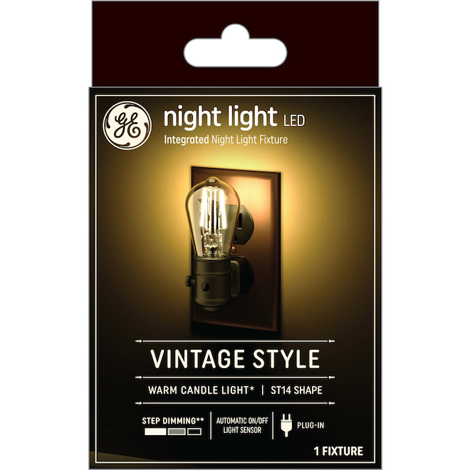 GE Lighting Brown S14 5-in Plug-in Nightlight