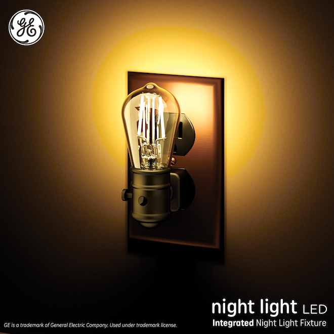 GE Lighting Brown S14 5-in Plug-in Nightlight