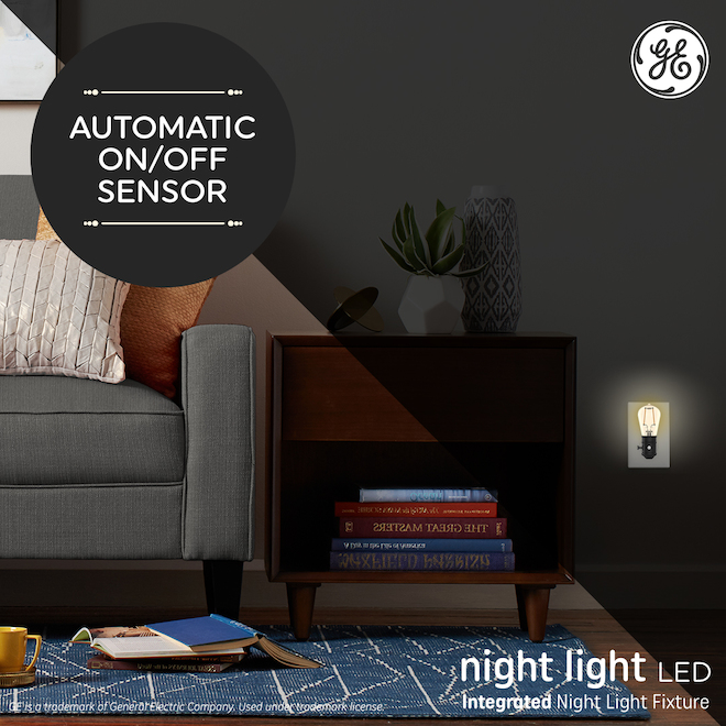 GE Lighting Brown S14 5-in Plug-in Nightlight