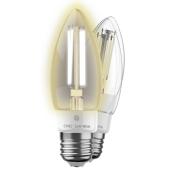 Ampoule DEL intelligente blanc doux E26 60W GE Lighting, paquet de 2