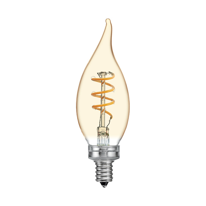 Image of Ge Lighting | Vintage Amber 25W Candelabra LED Bulb | Rona
