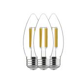 Ampoule DEL clair décorative E26 100W GE Lighting, paquet de 3