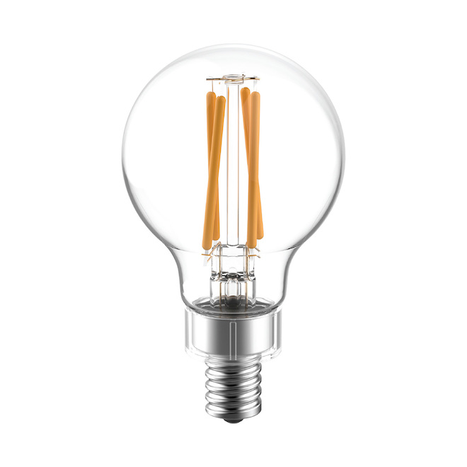 Ampoule DEL Reveal G16.5 décorative claire de 60W EQ à petit culot par GE Lighting, 2/pqt