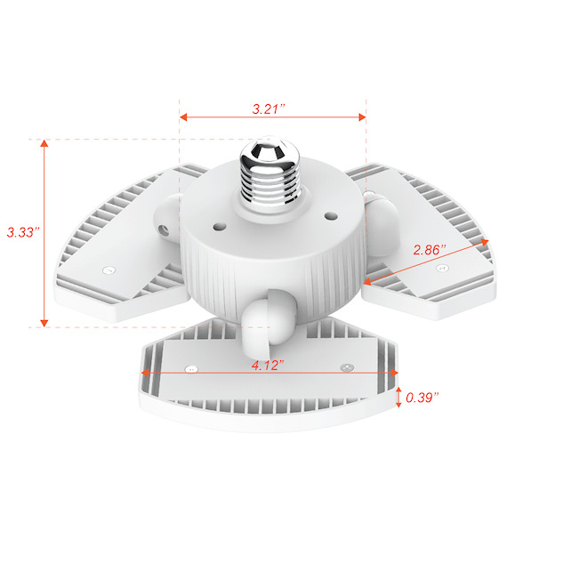 Lumière DEL utilitaire super lumineuse de 30W EQ par GE Lighting, lumière du jour 5000K, 1/pqt