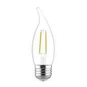 Ampoule DEL Refresh HD 40W EQ transparente à culot moyen et pointe courbée par GE Lighting, 5000K, 3/pqt