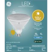 GE LED+ Motion Sensing Dust to Dawn Daylight 90W Replacement LED Outdoor Floodlight PAR38 Light Bulb (1-Pack)