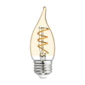 GE Lighting CA11 25W Tip Amber LED Bulb